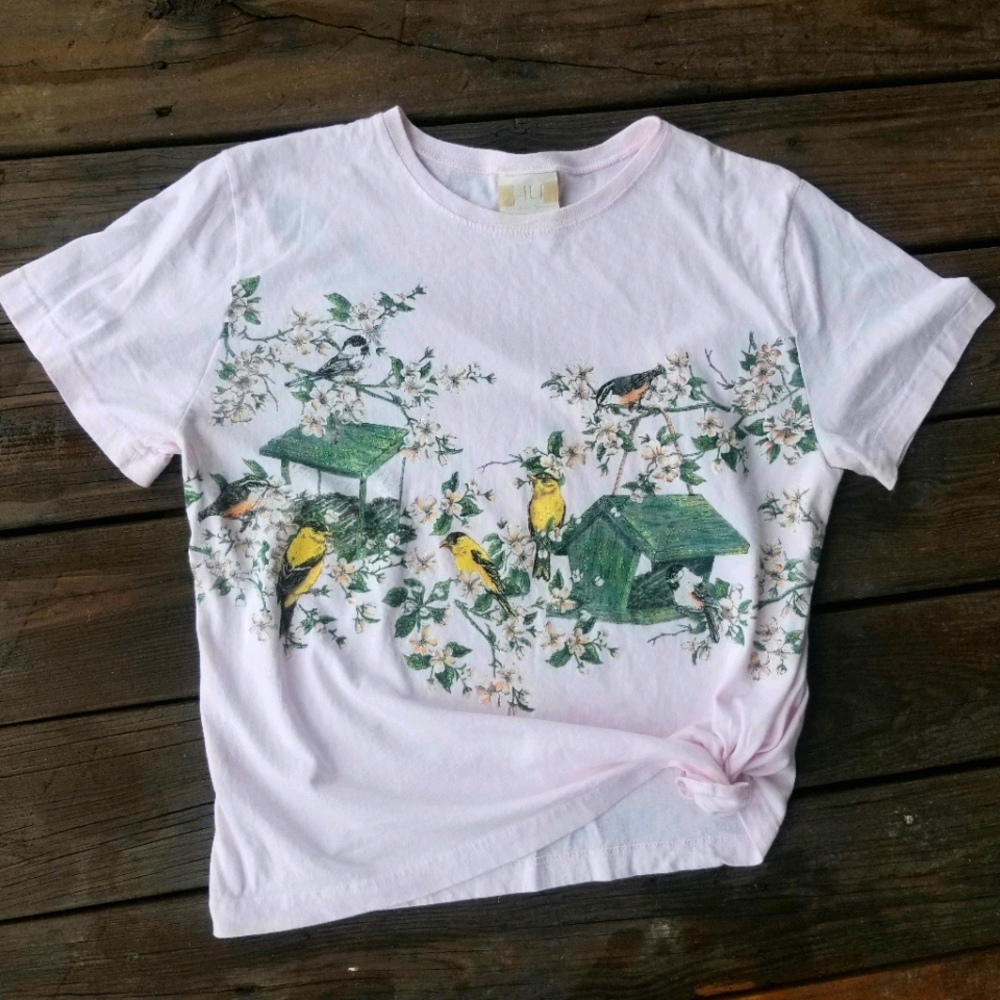 *Vintage* Glitter Birdhouse T